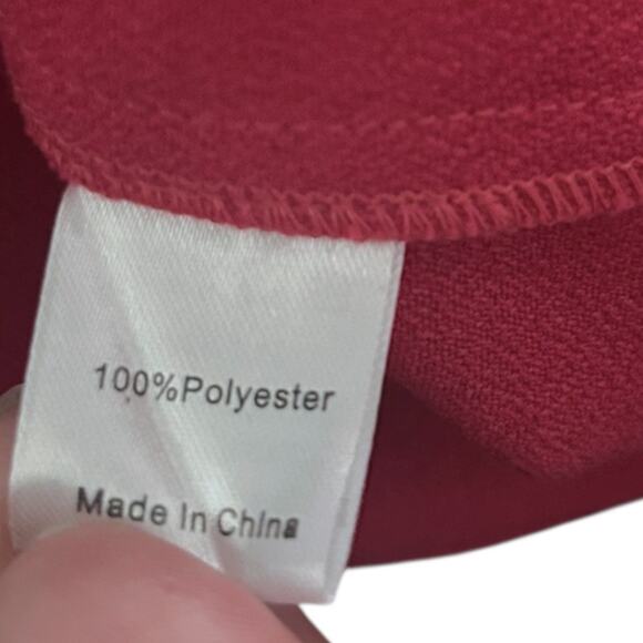 Tuckernuck Avery Mini Dress Stretch Crepe Women's S Pink Hidden Button Placket - Picture 5 of 6